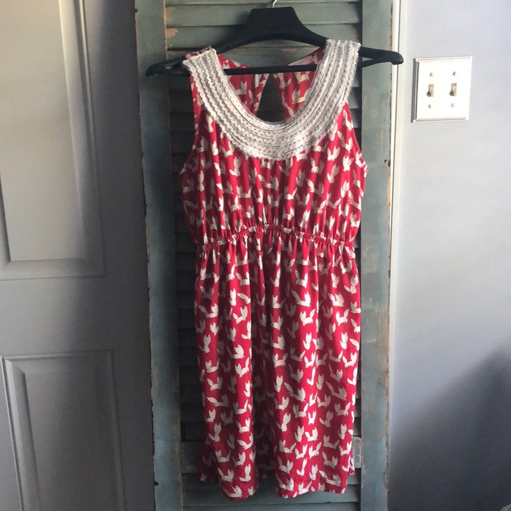 Fox Print Dress